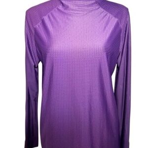 Calia Deep Carrie Underwood Mesh Pullover Purple Running Top Small